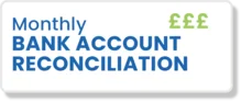 bank account reconciliation logo service charge